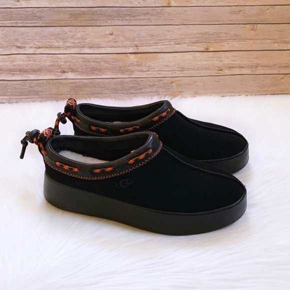 UGG Shoes - UGG Classic Boom Slip On Black Sneakers